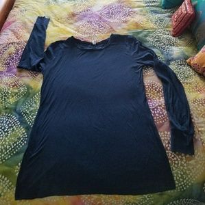 Blue BKE burn out long sleeve top